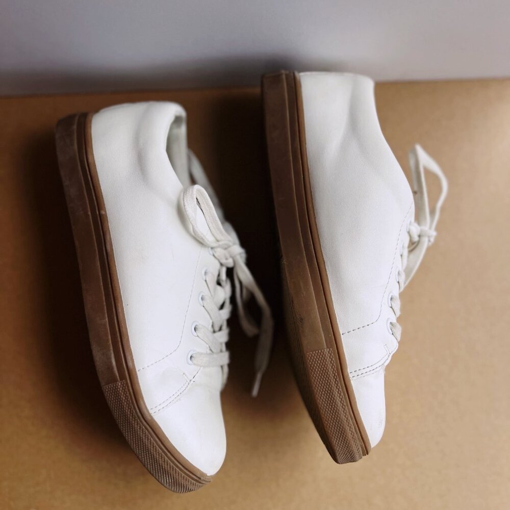 👟 Crewcuts (J.Crew) Kids White Sneakers – Like New - Picture 3 of 4